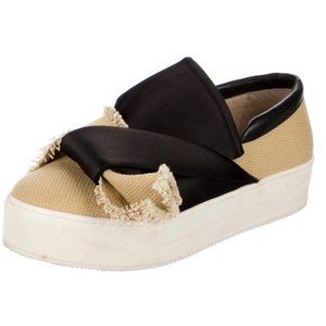 N°21 Color Block Pattern Platform Sneakers